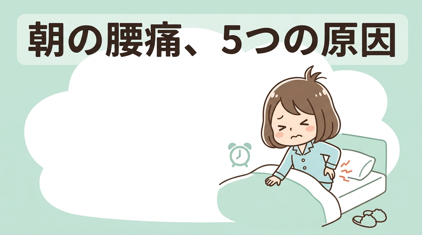 朝に腰痛で起きると痛い5つの原因