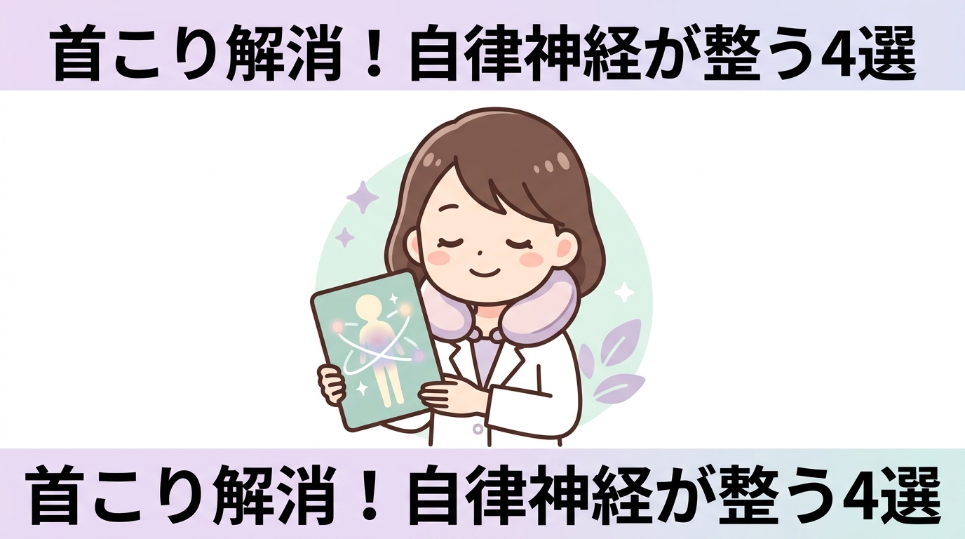 首こりと自律神経を整える4つの改善法