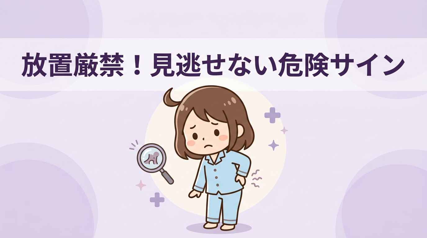 病院を受診すべき危険なサイン